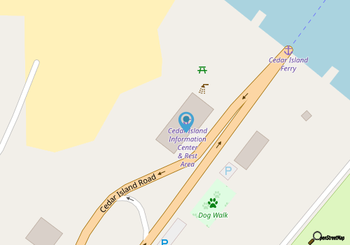 Cedar Island Ferry map location