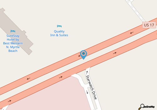 Quality Inn & Suites North Myrtle Beach map location