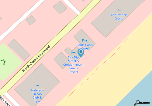 Sea Dip Motel and Condos map location