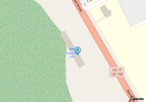 Travelers Inn Elizabeth City map location