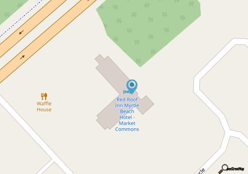 Red Roof Inn & Suites Myrtle Beach map location