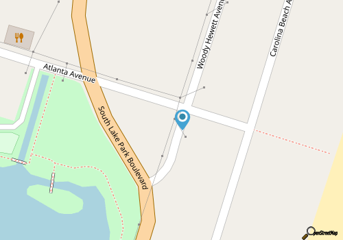 Kure Beach Pier map location