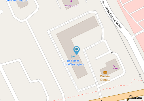 Red Roof Inn Wilmington map location