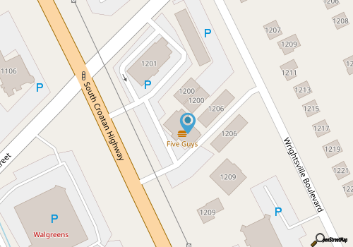 Five Guys Burgers & Fries map location