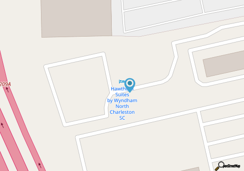 Hawthorn Suites By Wyndham North Charleston map location