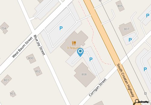 3 Tequilas Mexican Restaurant map location