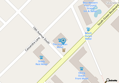 The Virginian Motel map location