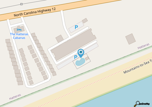 K6511 Hidden Gem 4 Bedroom Home in Hatteras map location