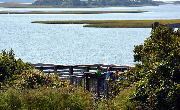 Kids field trip at Hammocks Beach State Park