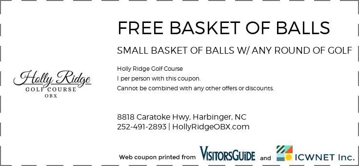 FREE BASKET OF BALLS SMALL BASKET OF BALLS W/ ANY ROUND OF GOLF