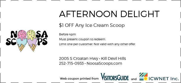 AFTERNOON DELIGHT $1 OFF Any Ice Cream Scoop