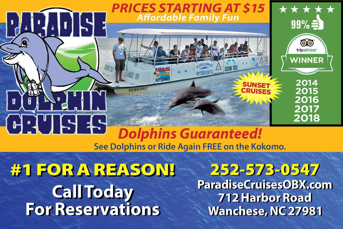 paradise dolphin cruise outer banks